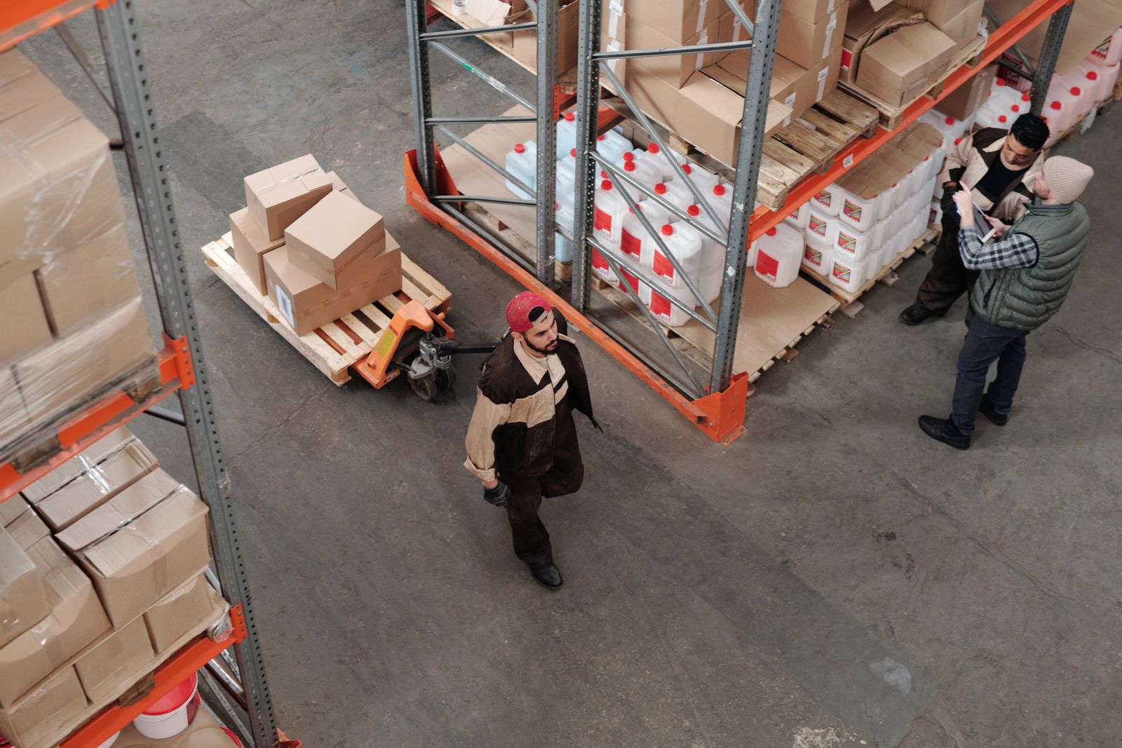 Team collaborating in an industrial work environment